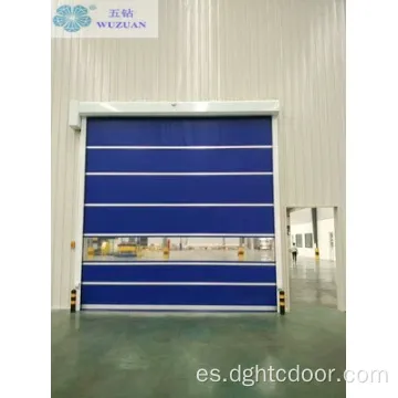 Puertas de obturador de rodillos de alta velocidad flexibles de almacén PVC